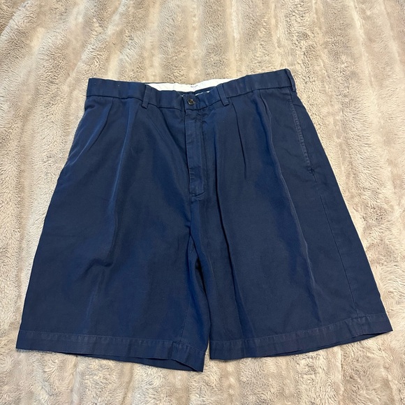 Polo Ralph Lauren Other - Vintage Y2K Polo Ralph Lauren Golf Pleated Men's Navy Blue Shorts Size 36 Preppy